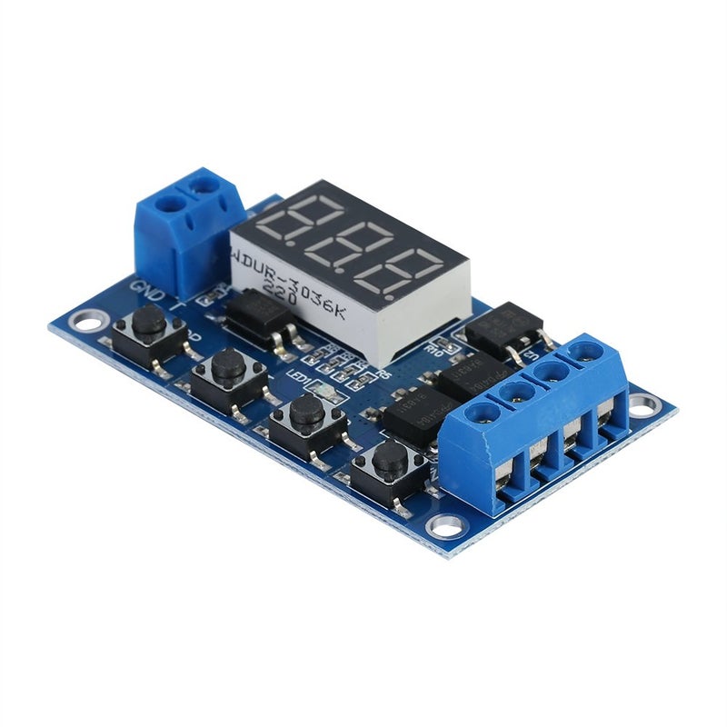Focket DC 5V-36V Time Delay Relay Module, Timer Relay, Delay Switching Relay Module,Timer Switch with LED Display - Image 2